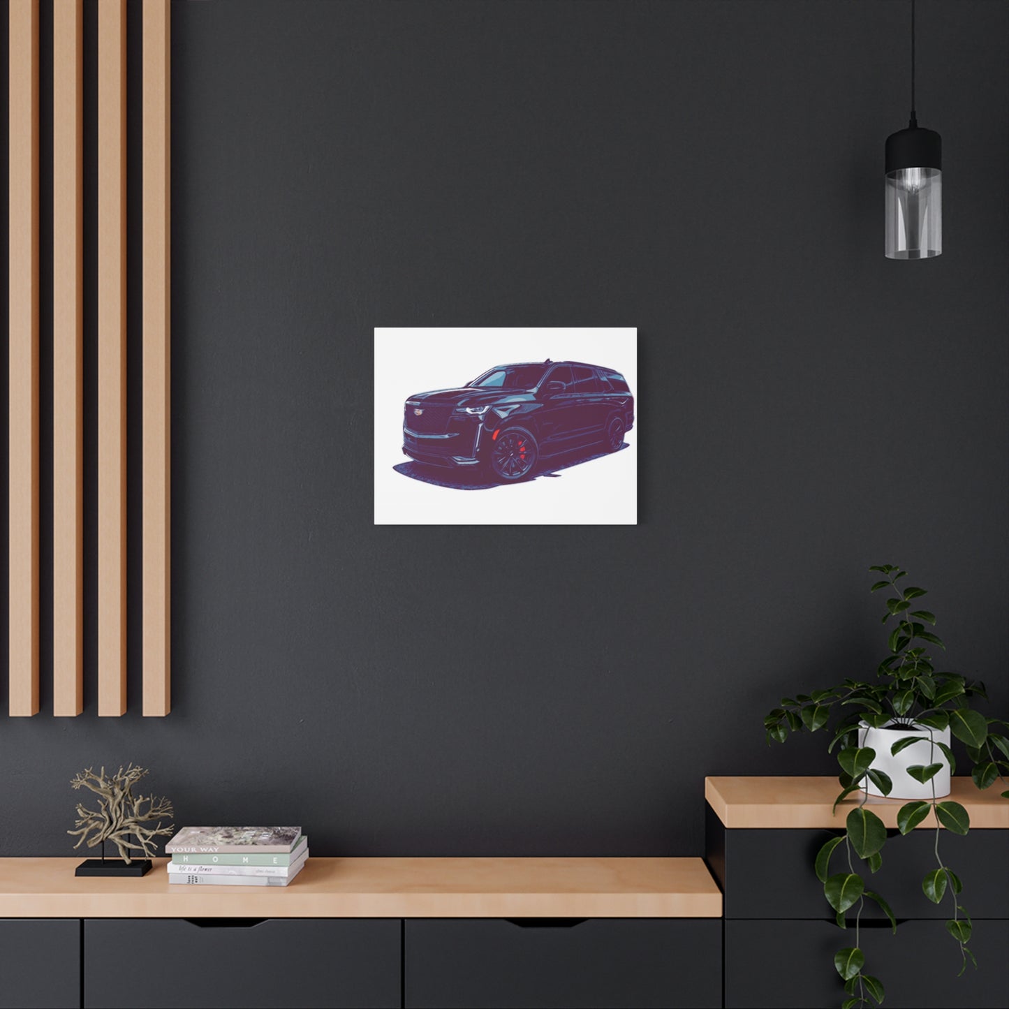Obsidian Command – Modern Performance SUV Comic Wall Art