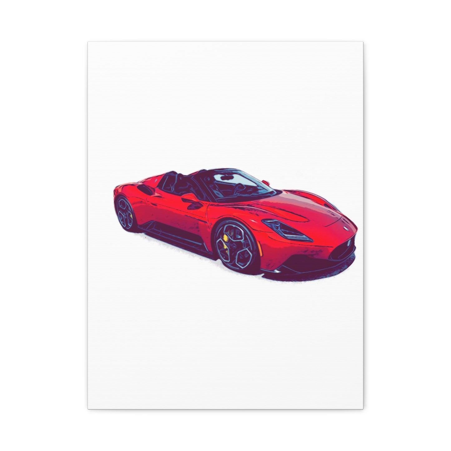 Scarlet Velocity – Modern Exotic Convertible Comic Wall Art