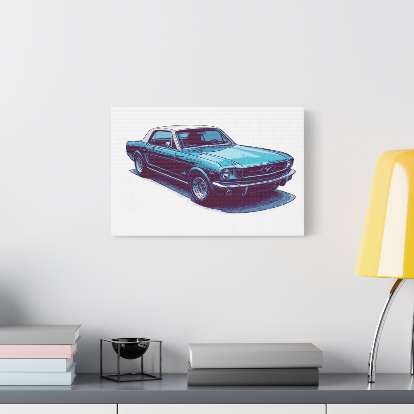 First-Gen Freedom – Classic Pony Car Comic Car Wall Art