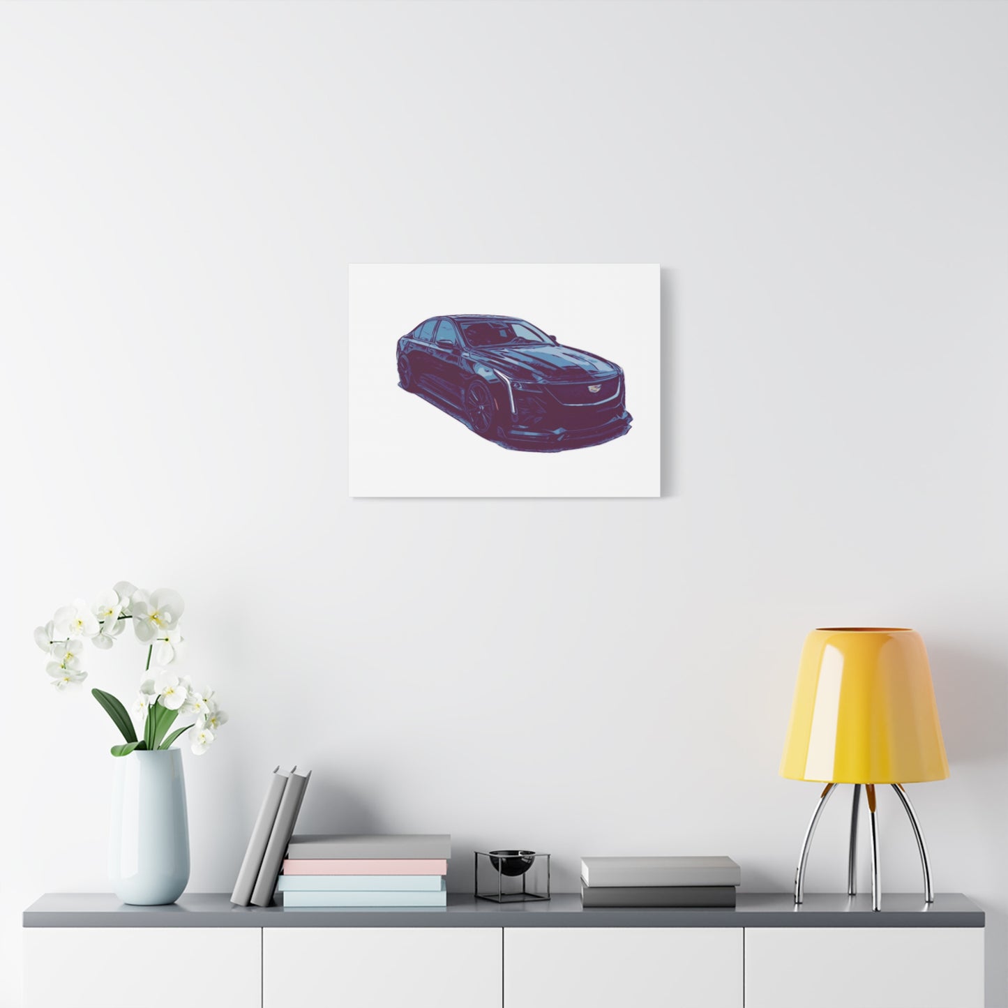 Midnight Precision – Luxury Performance Sedan Comic Wall Art