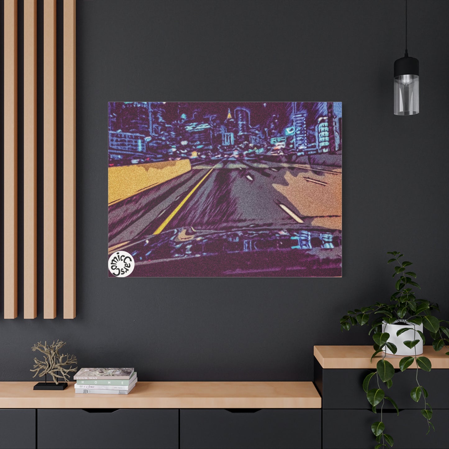 Atlanta Night Cruises, City, Matte Canvas Wall Art