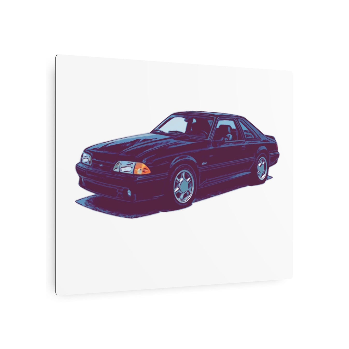Ironline Notchback – Retro Street Coupe Comic Car Wall Art