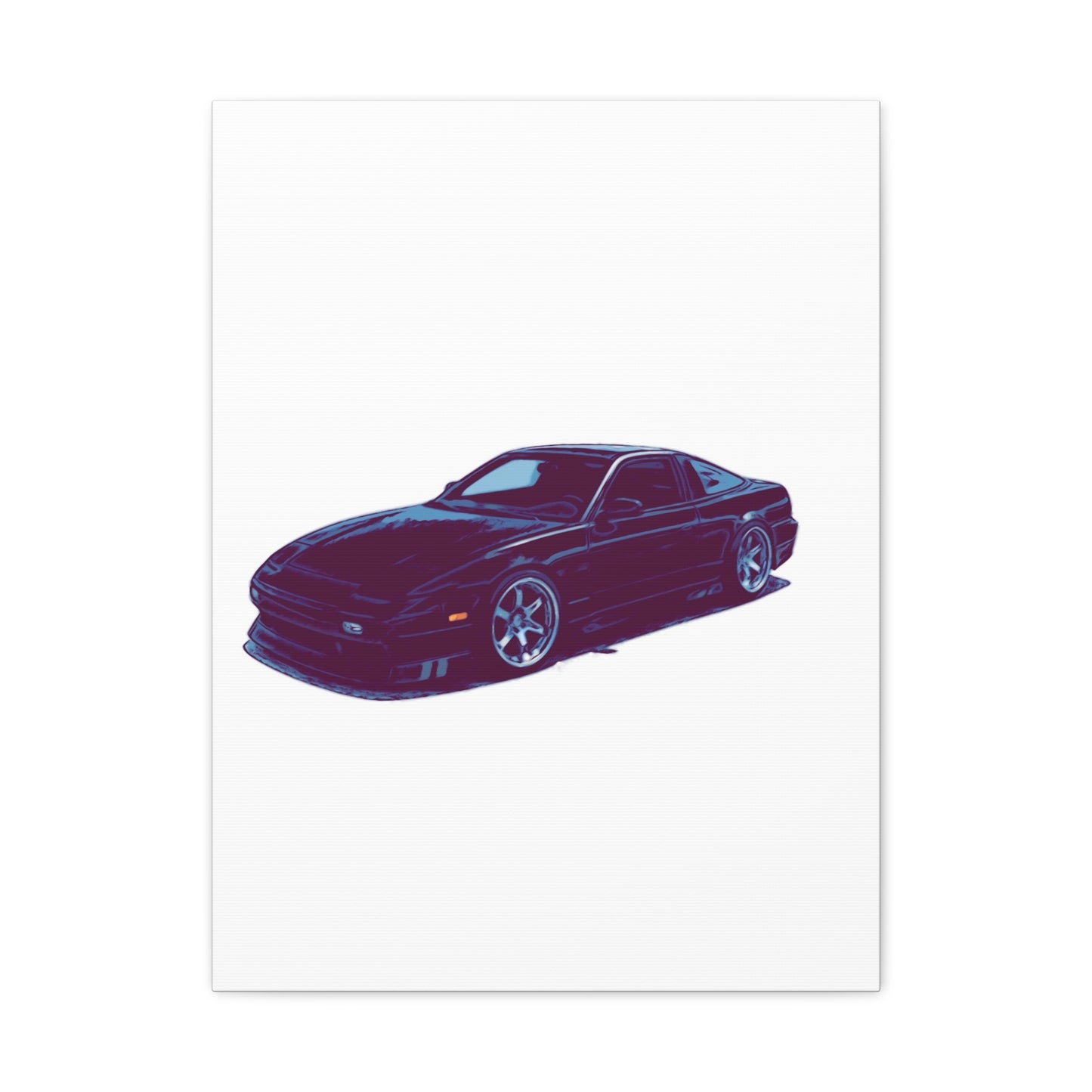 Midnight Drift – JDM Street Coupe Comic Wall Art