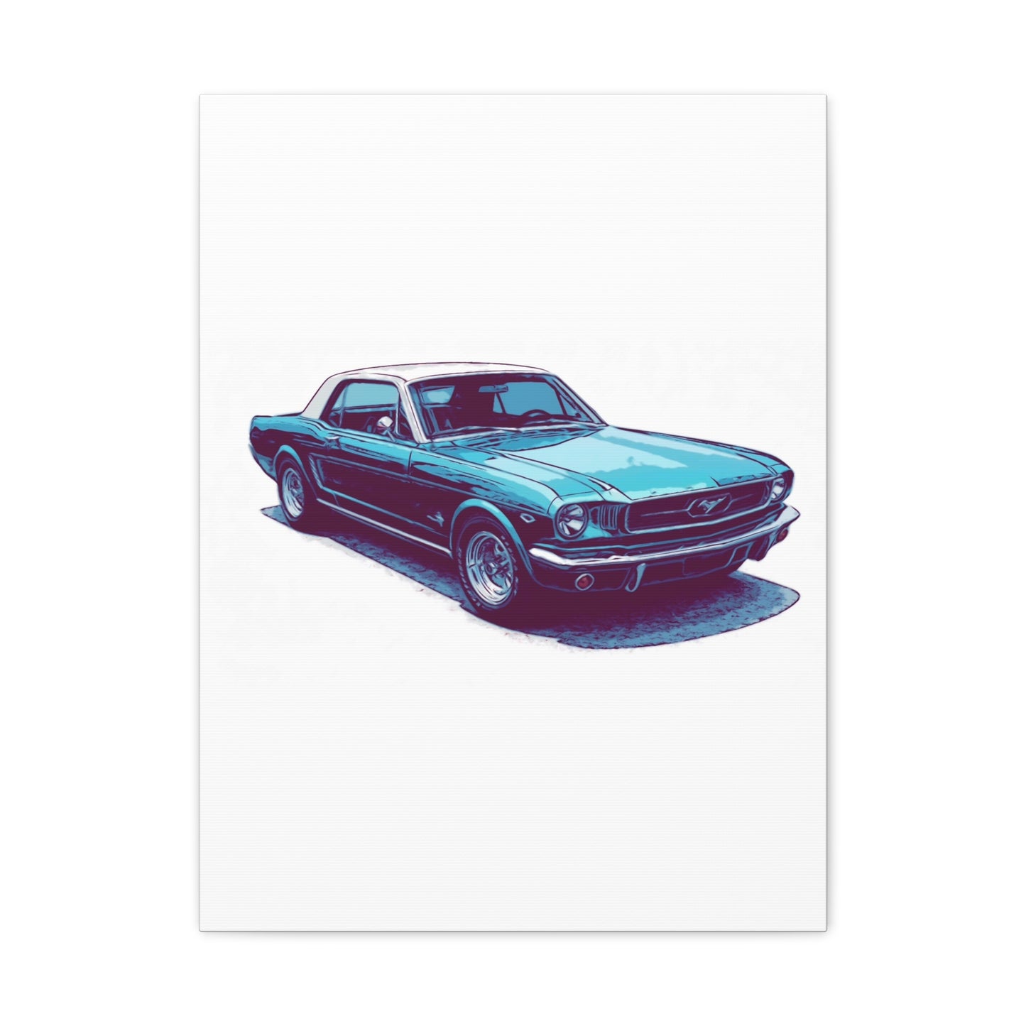 First-Gen Freedom – Classic Pony Car Comic Car Wall Art