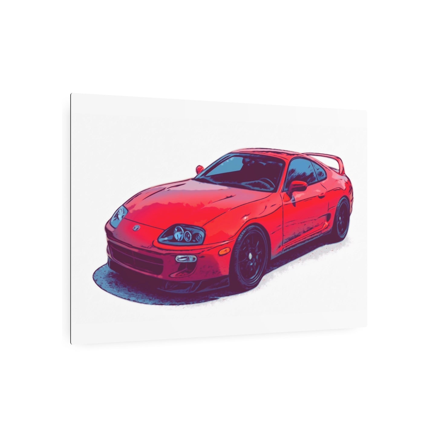 Redline Revival – 90s Japanese Sports Coupe Comic Car Wall Art