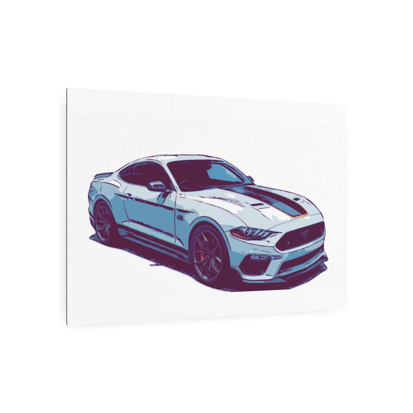 Track-Bred Street Coupe – Modern Performance Comic Car Wall Art