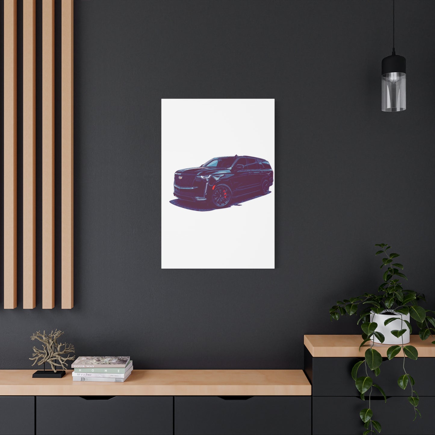 Obsidian Command – Modern Performance SUV Comic Wall Art