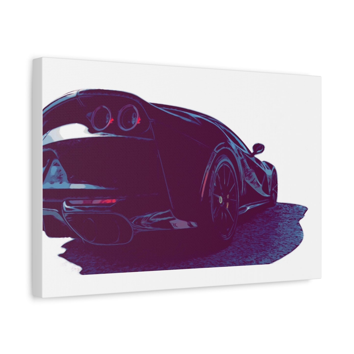 Terminal Velocity – Rear-View Exotic Performance Comic Car Wall Art