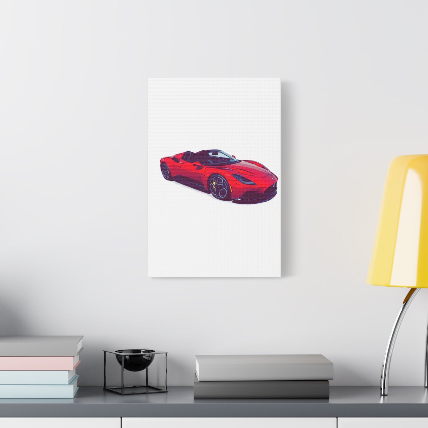 Scarlet Velocity – Modern Exotic Convertible Comic Wall Art
