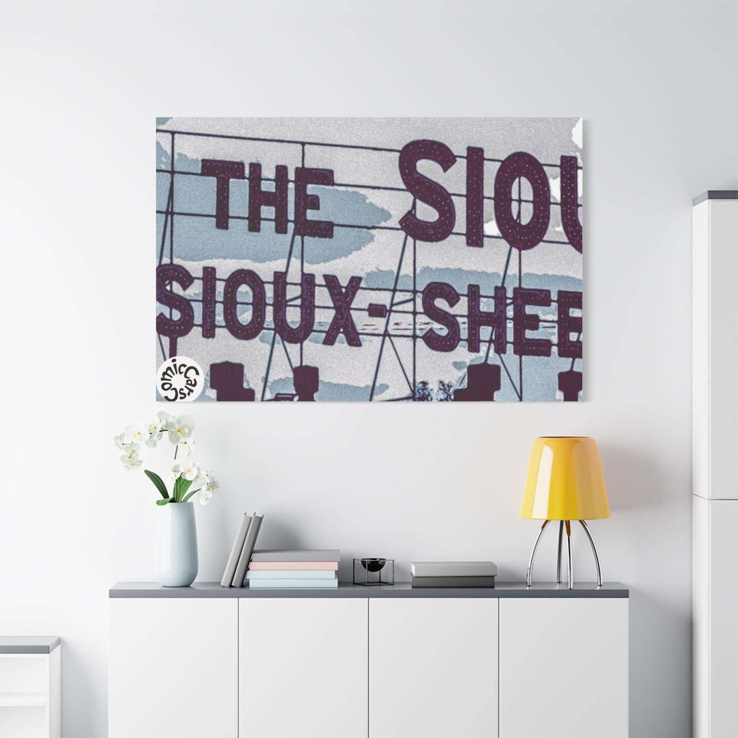 Sioux Falls City Matte Canvas Wall Art Urban Decor
