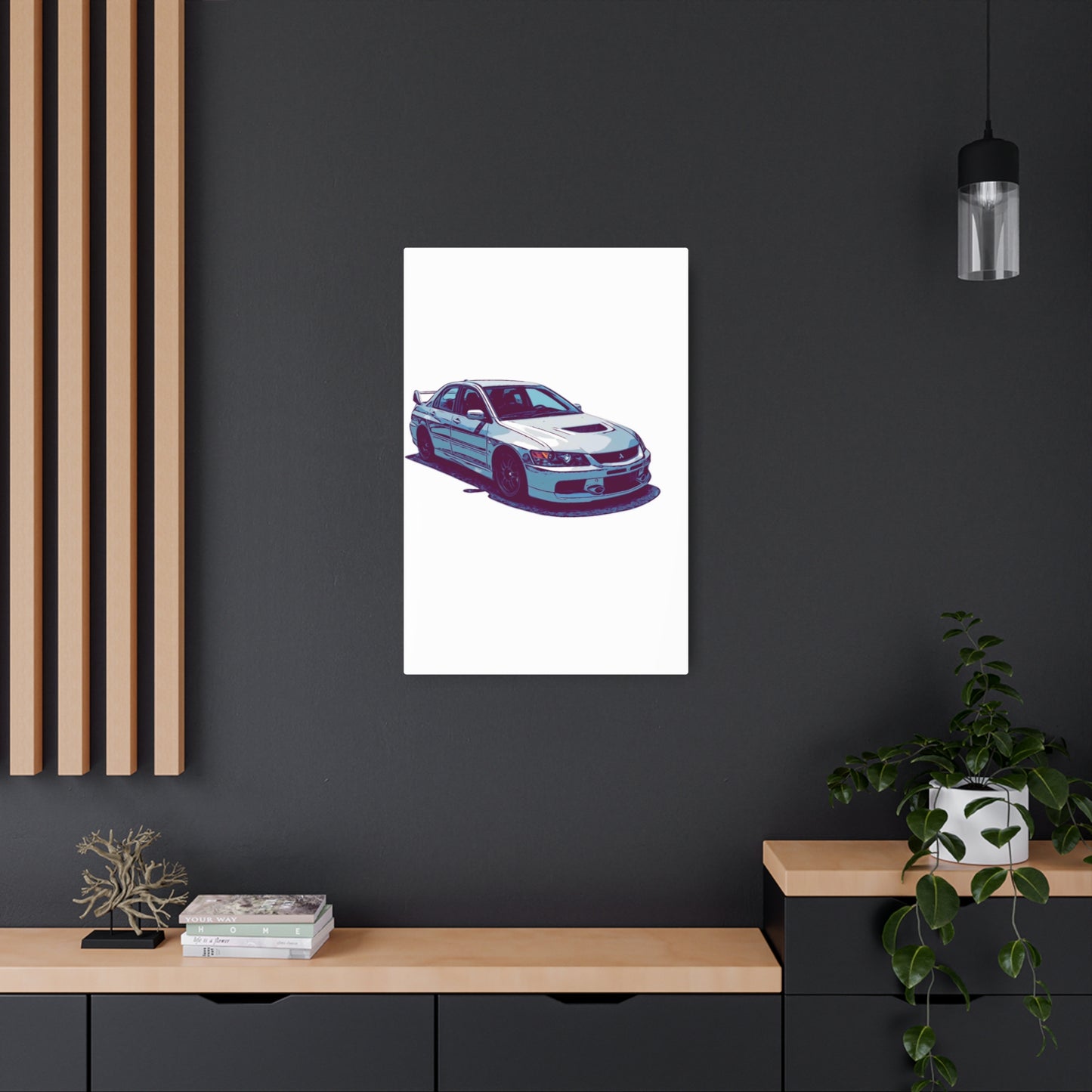 Rally Bloodline – Turbo Performance Sedan Comic Car Wall Art