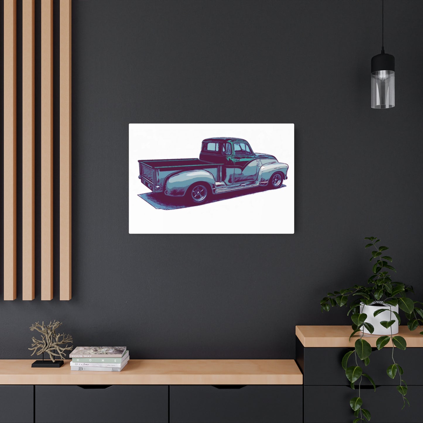 Iron Hauler ’52 – Vintage Pickup Comic Car Wall Art