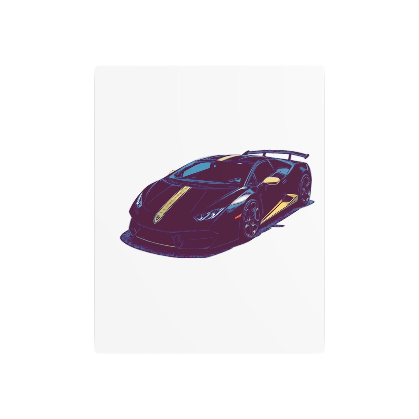 Goldline Fury – Exotic Supercar Comic Wall Art
