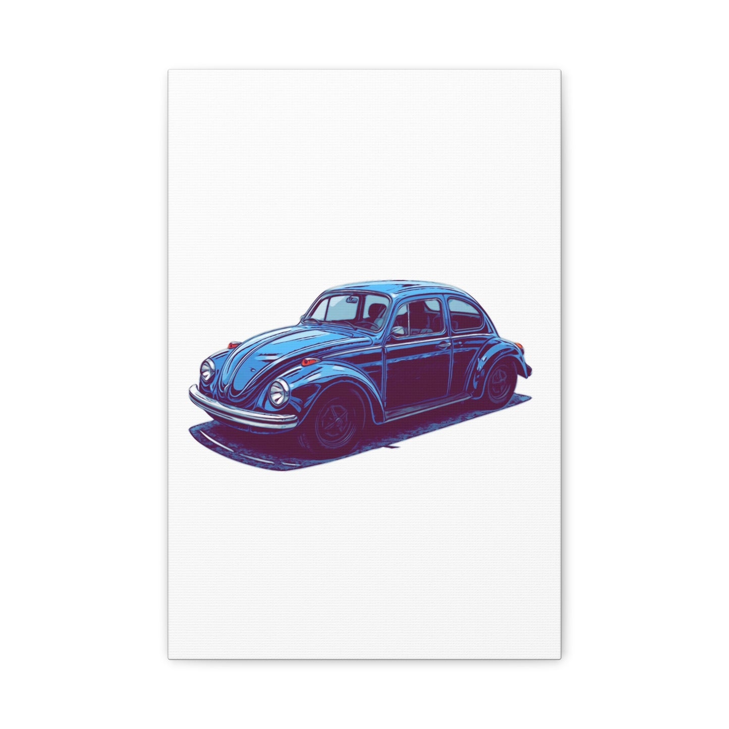 Blue Collar Classic – Vintage Air-Cooled Comic Car Wall Art