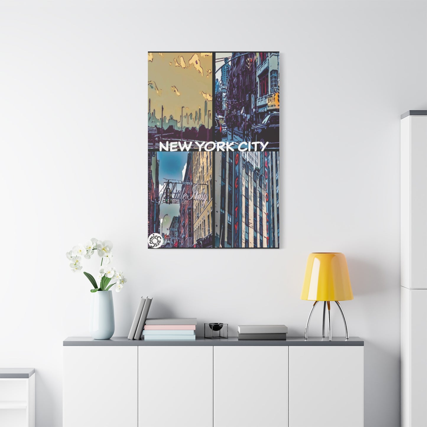 New York City Collection Matte Canvas Wall Art Urban Home Decor