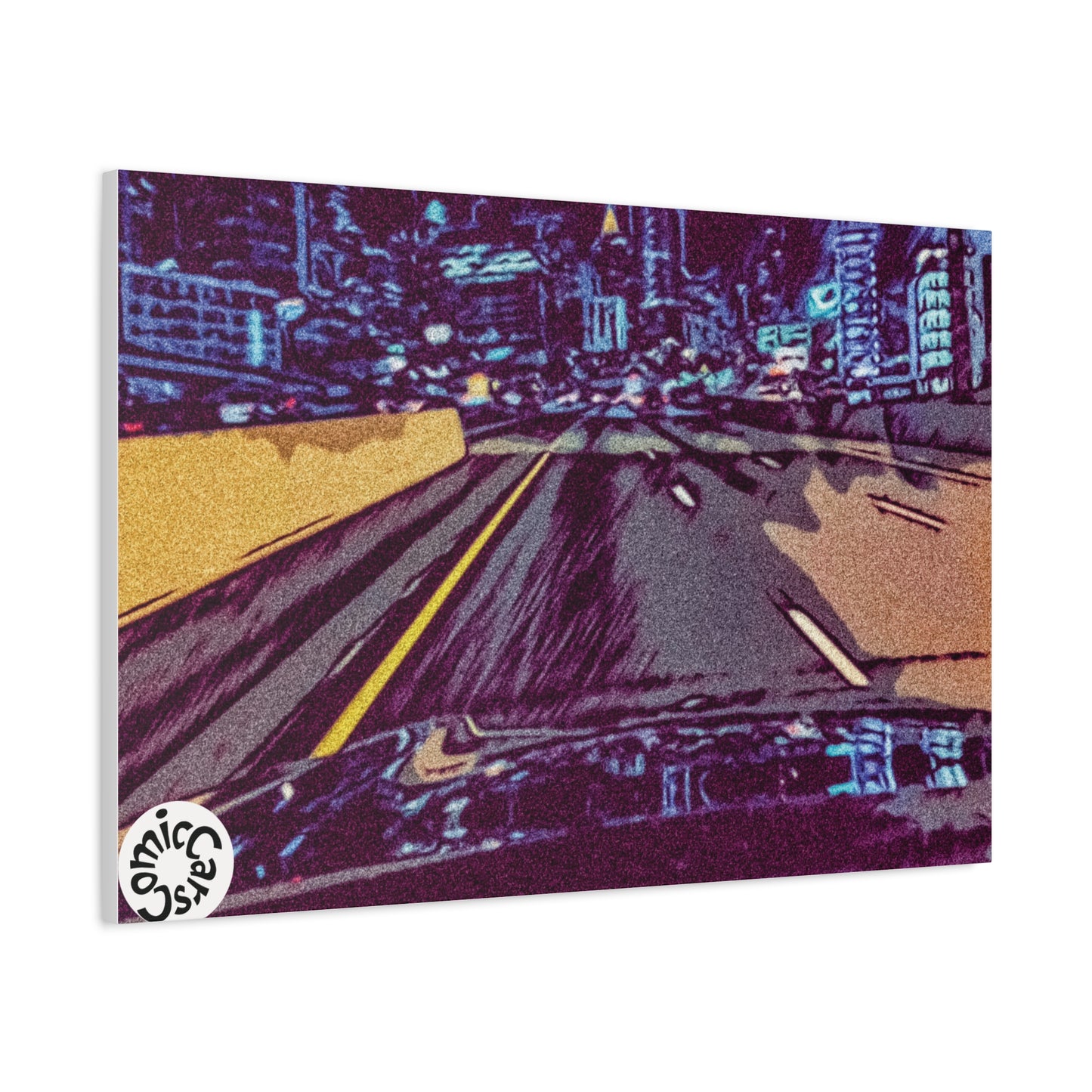 Atlanta Night Cruises, City, Matte Canvas Wall Art