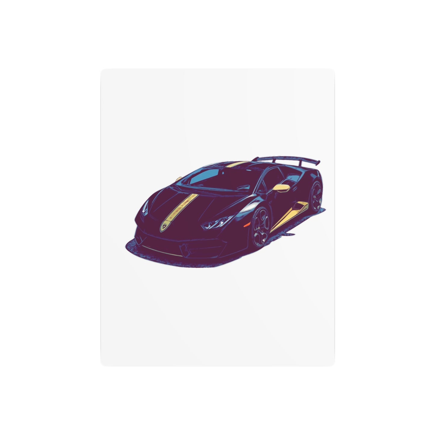 Goldline Fury – Exotic Supercar Comic Wall Art