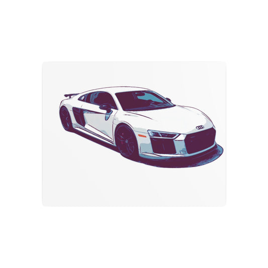 Whiteout Velocity Coupe – Clean Performance Comic Car Wall Art