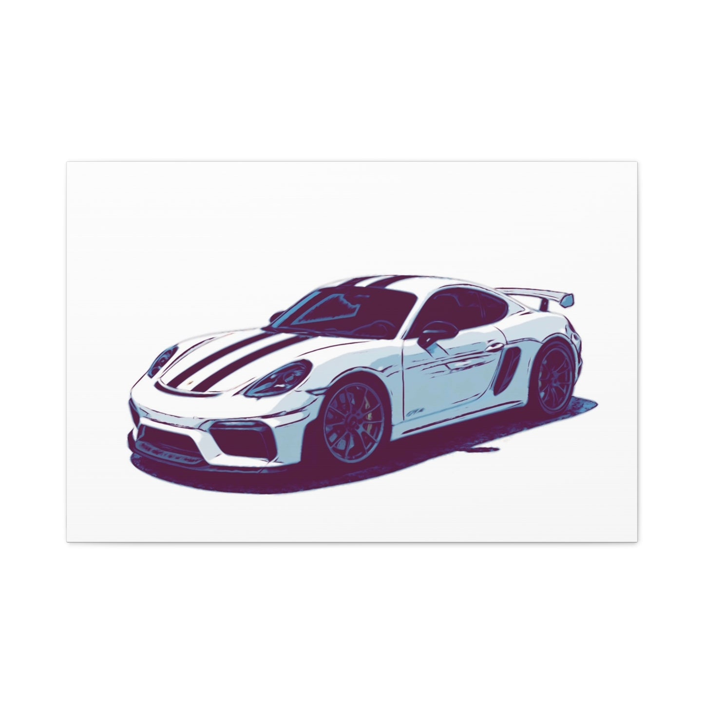 Apex Predator – Track-Focused Sports Coupe Comic Car Wall Art