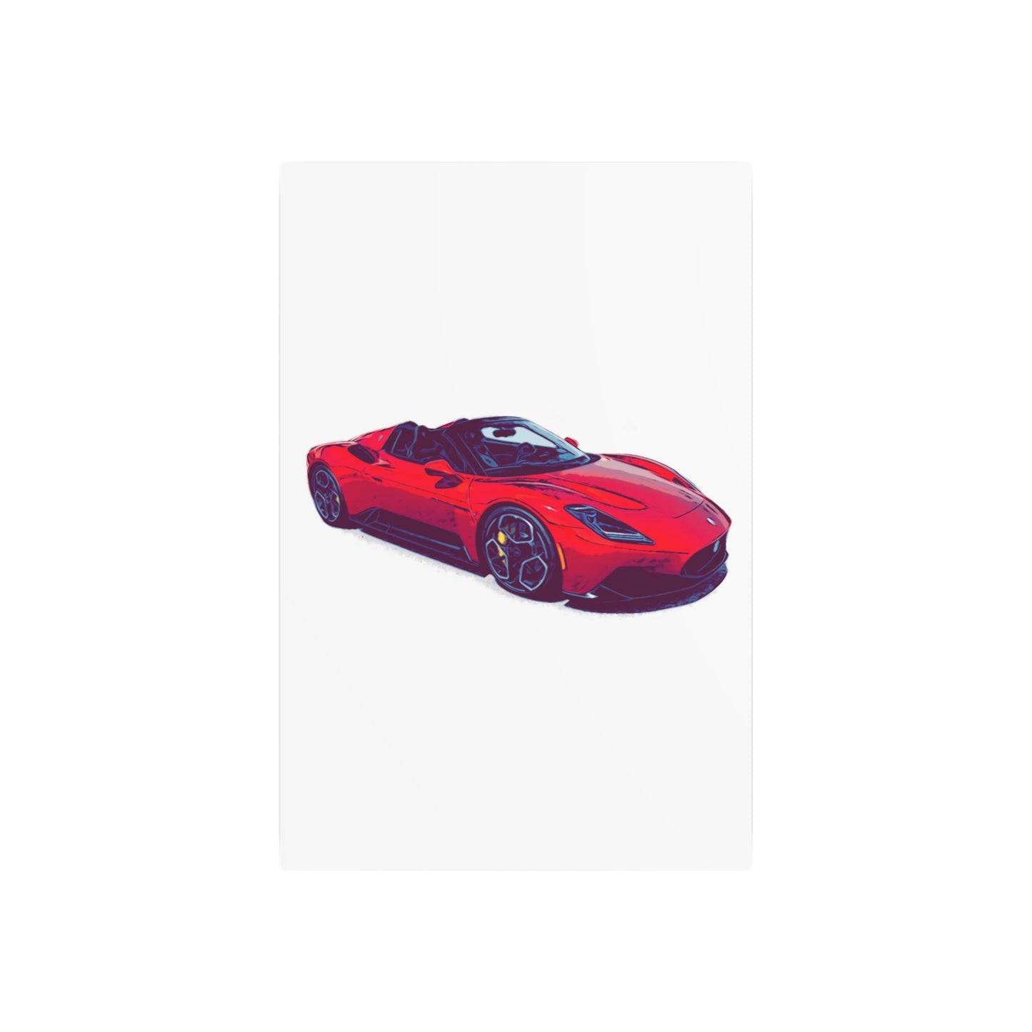 Scarlet Velocity – Modern Exotic Convertible Comic Wall Art