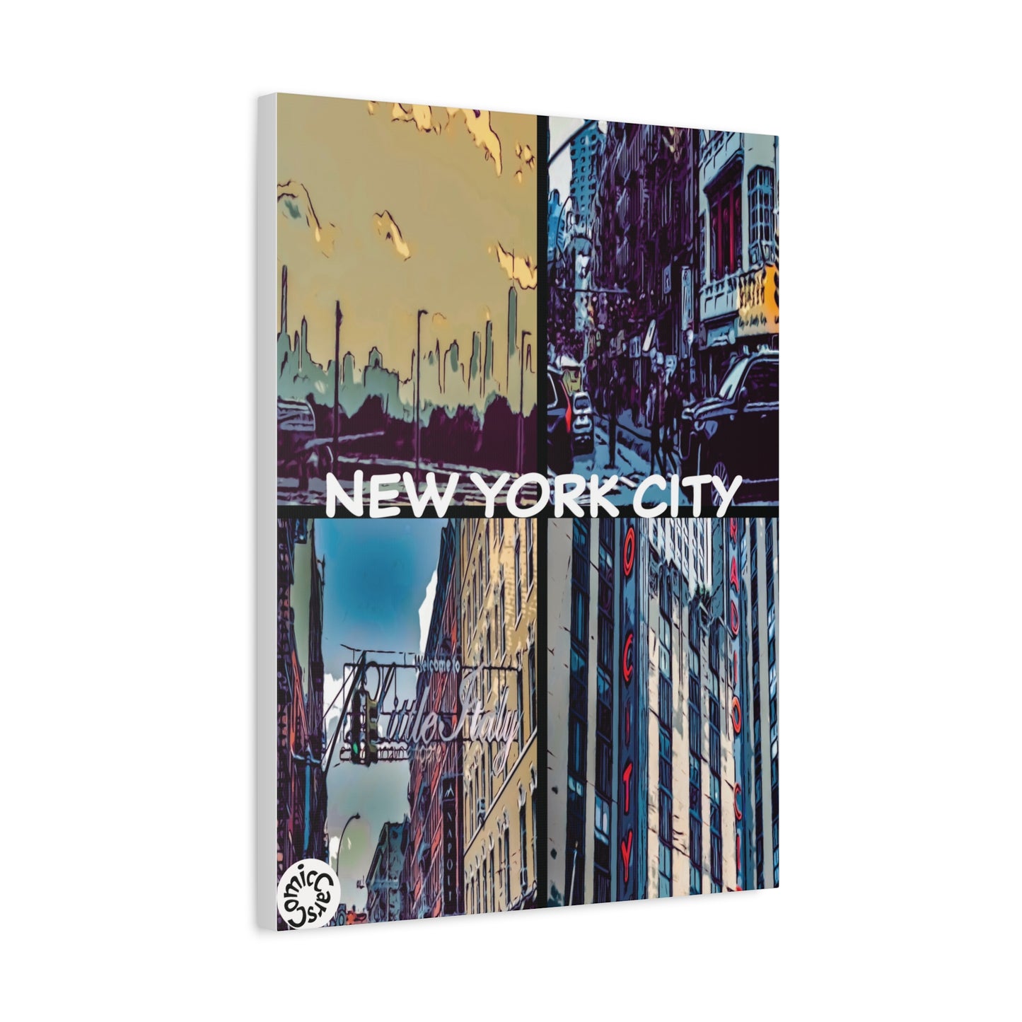 New York City Collection Matte Canvas Wall Art Urban Home Decor