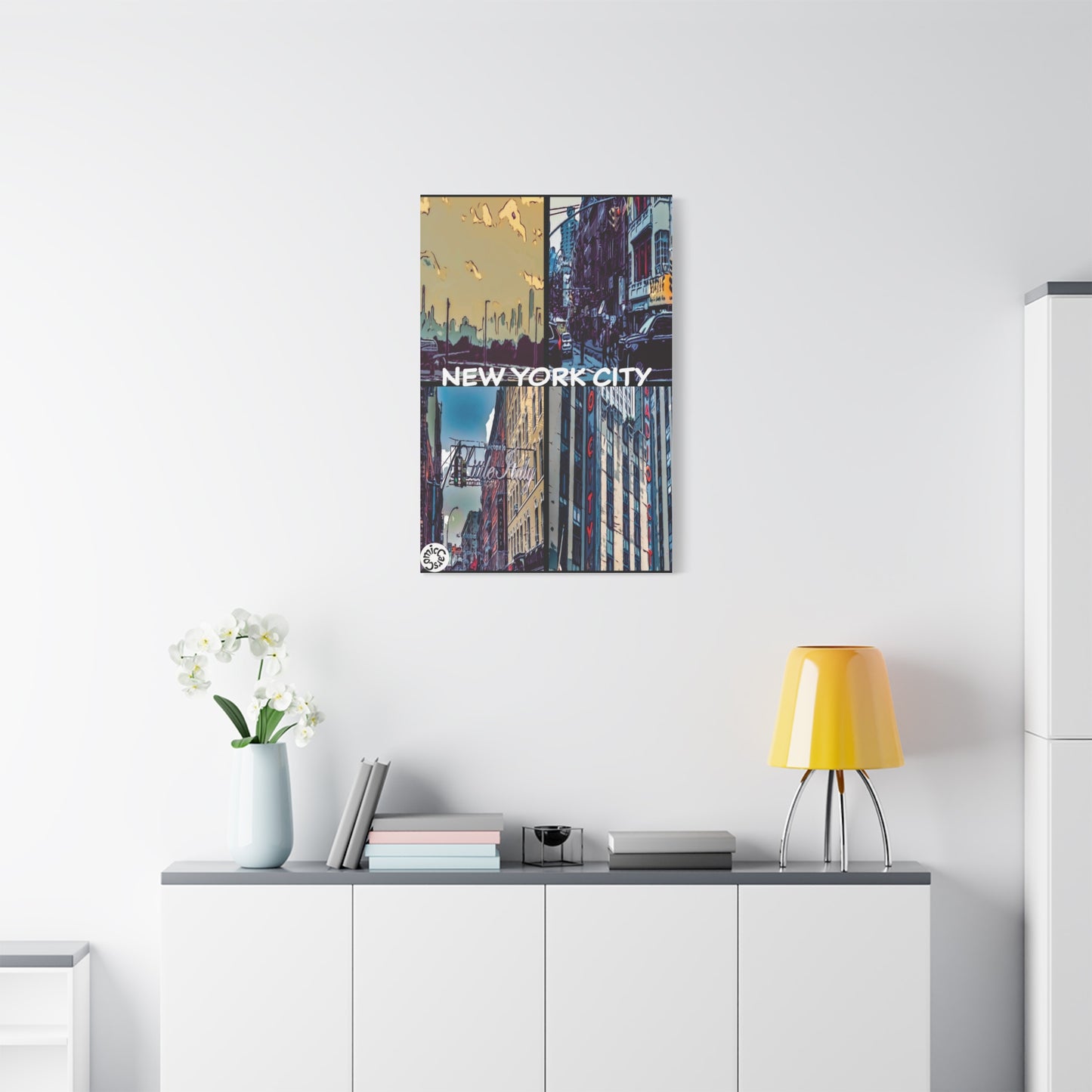 New York City Collection Matte Canvas Wall Art Urban Home Decor