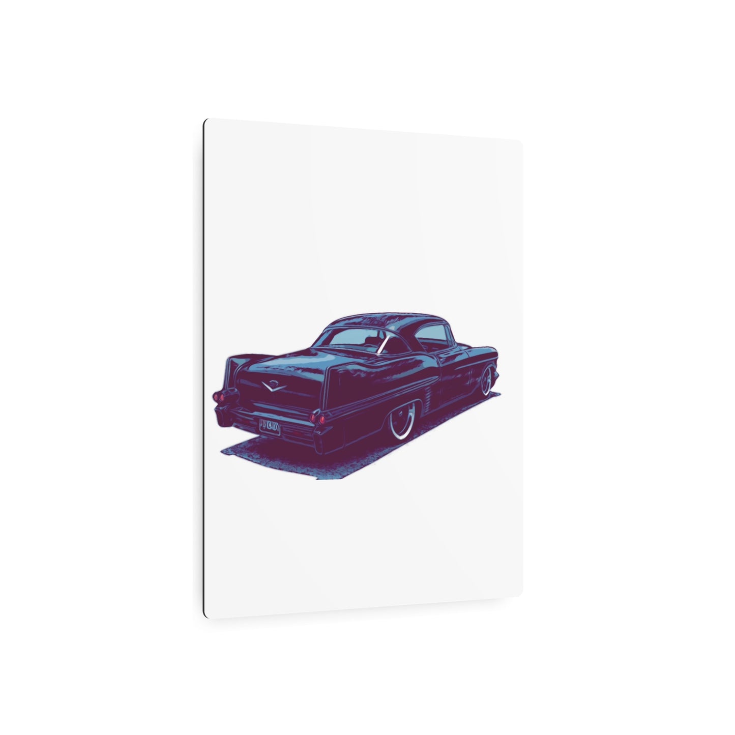 Tailfin After Hours – Vintage Luxury Cruiser Comic Car Wall Art
