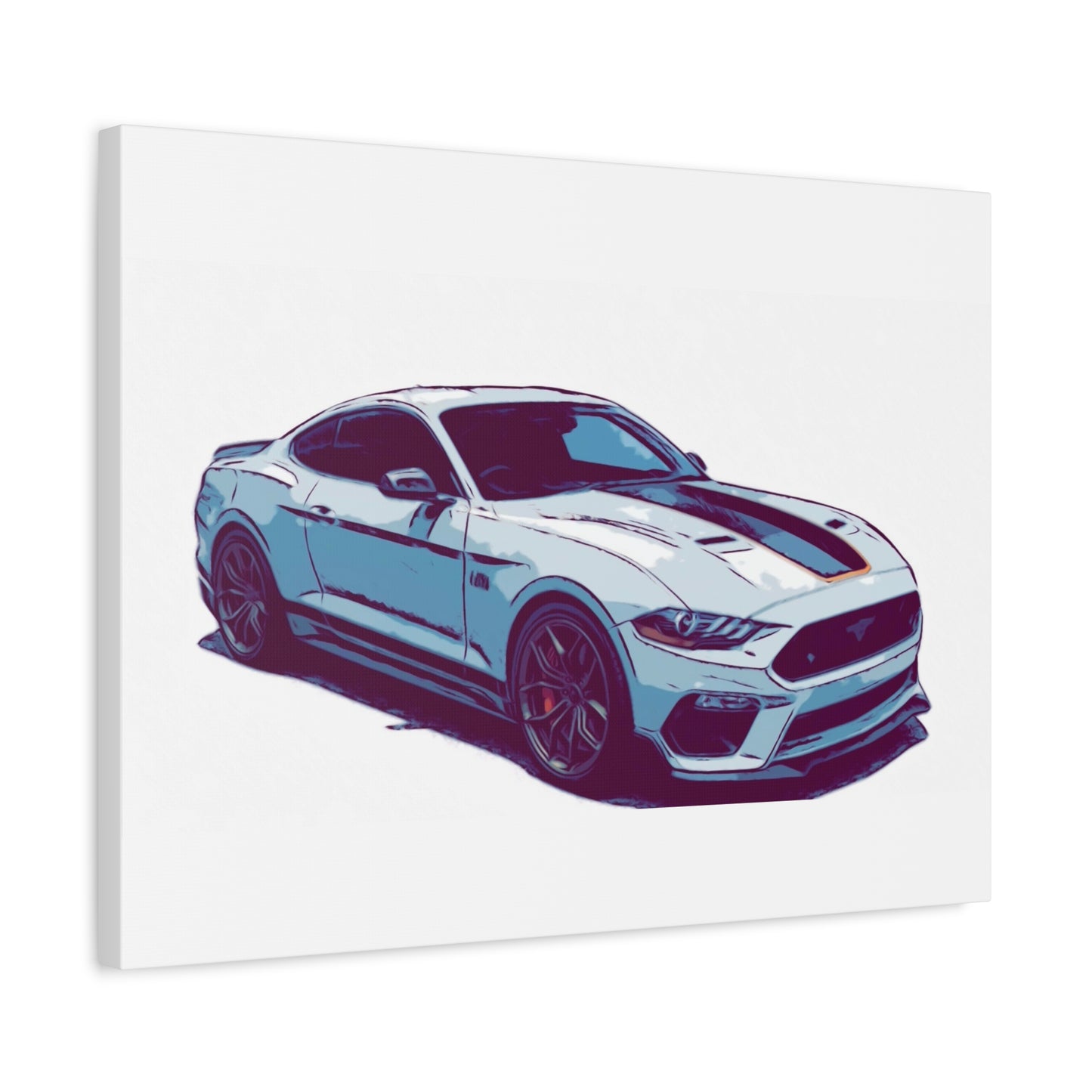 Track-Bred Street Coupe – Modern Performance Comic Car Wall Art