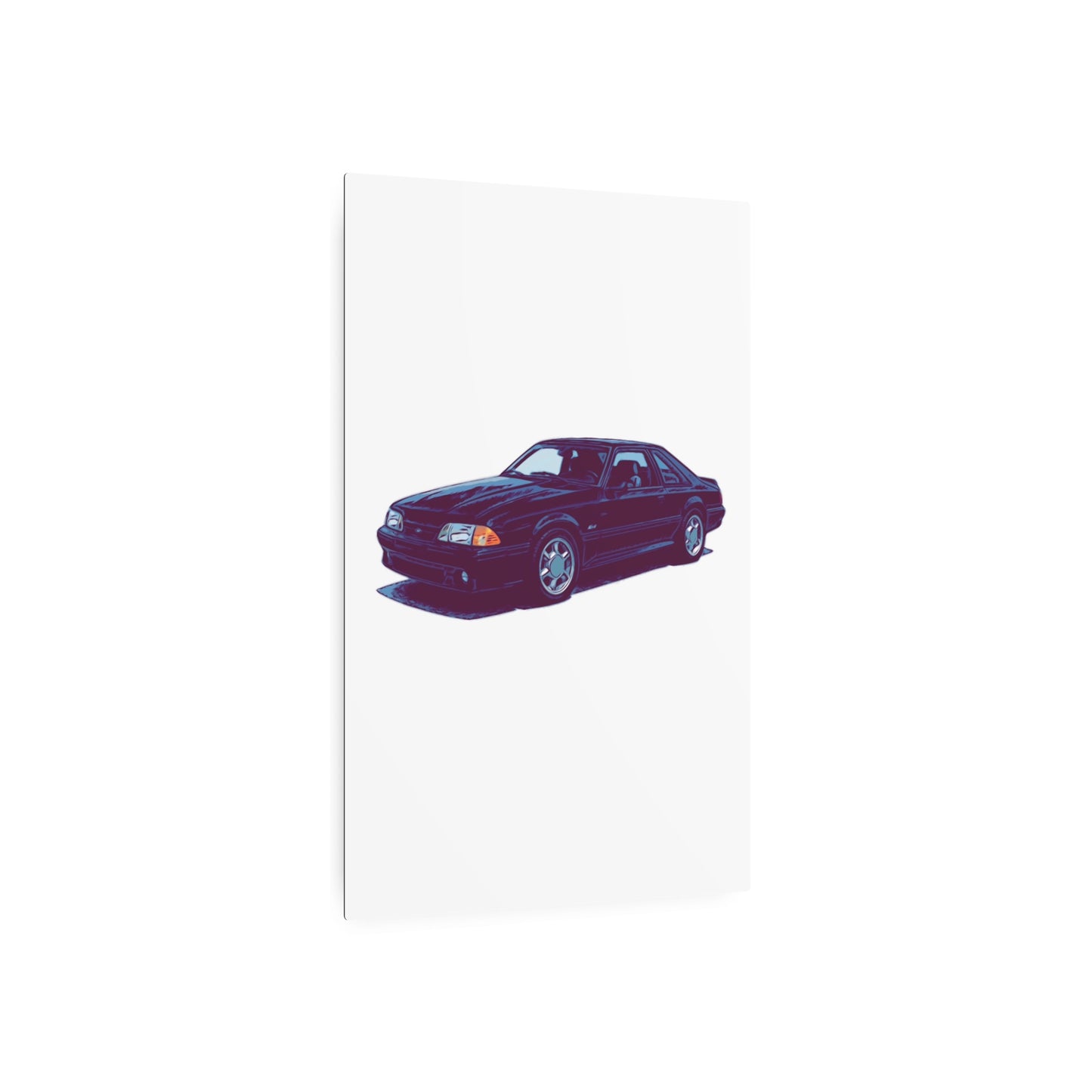 Ironline Notchback – Retro Street Coupe Comic Car Wall Art