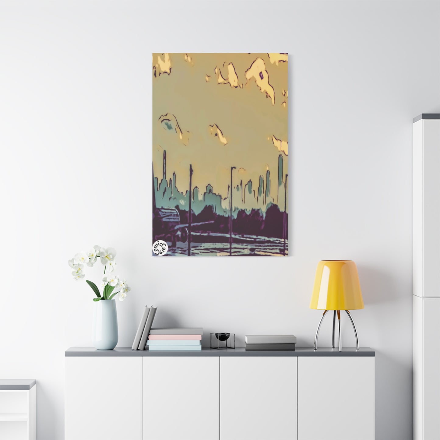 New York City JFK Airport Matte Canvas Wall Art Urban Home Decor