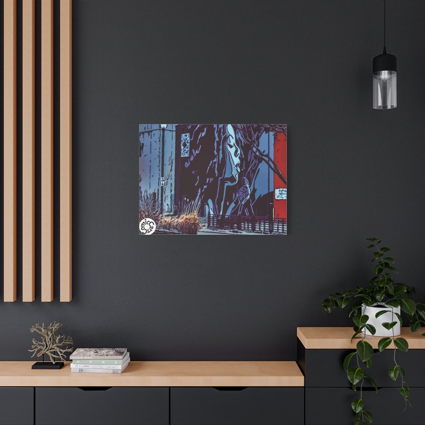 Sioux Falls Street Art Matte Canvas Wall Art Urban Home Decor