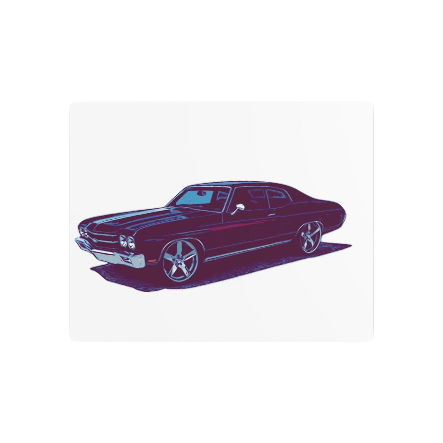 Steelline Sovereign – Classic Muscle Sedan Comic Wall Art