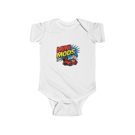 Playful Toddler Bodysuit with 'Mini Mods' Graphic