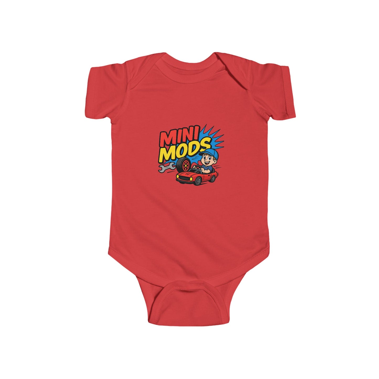 Playful Toddler Bodysuit with 'Mini Mods' Graphic