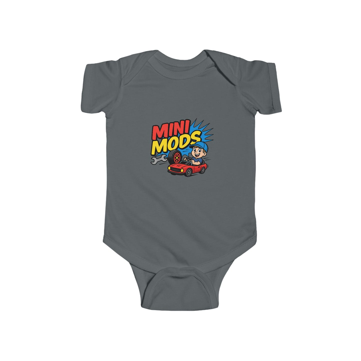 Playful Toddler Bodysuit with 'Mini Mods' Graphic