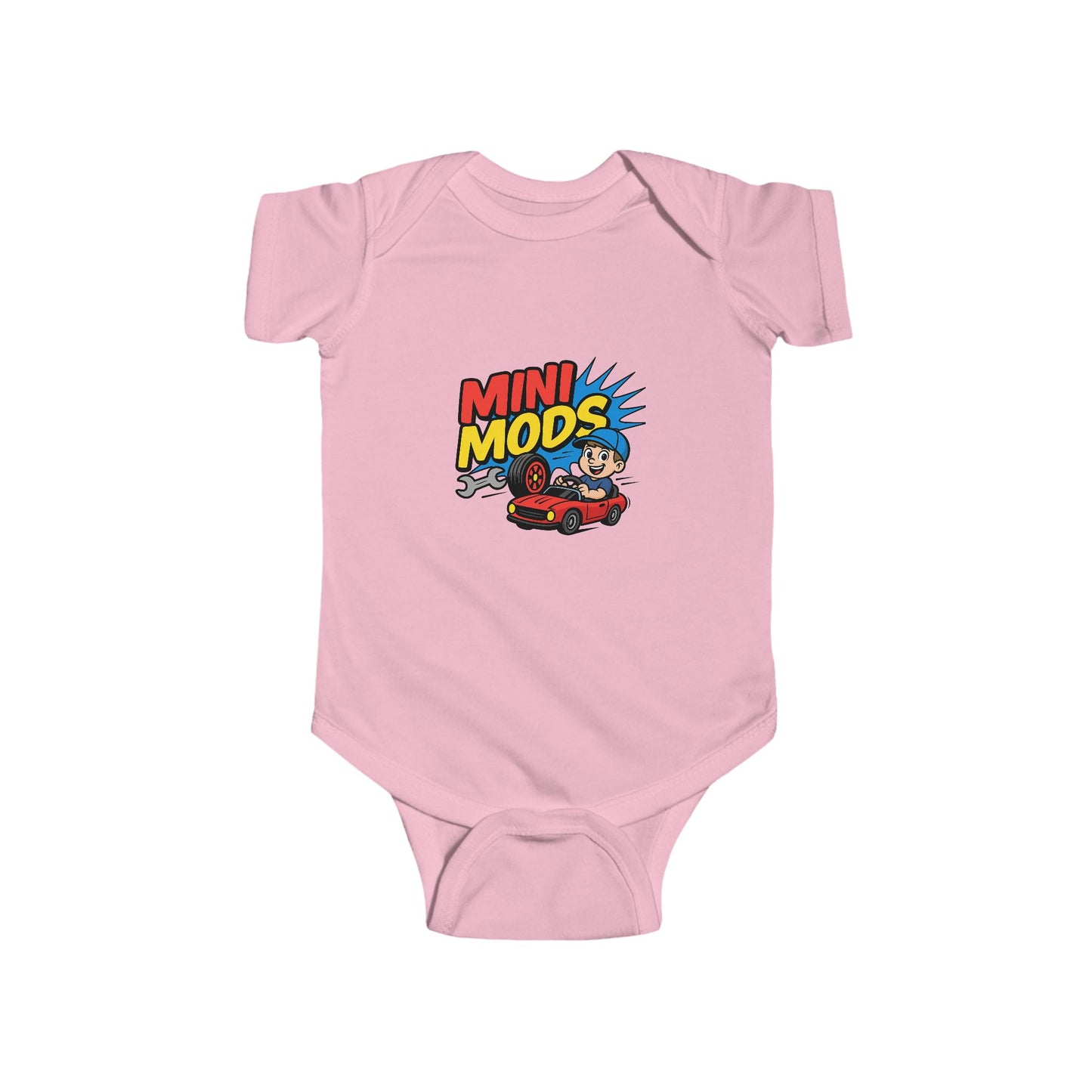 Playful Toddler Bodysuit with 'Mini Mods' Graphic