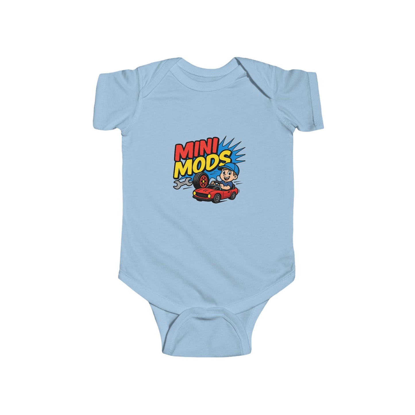 Playful Toddler Bodysuit with 'Mini Mods' Graphic