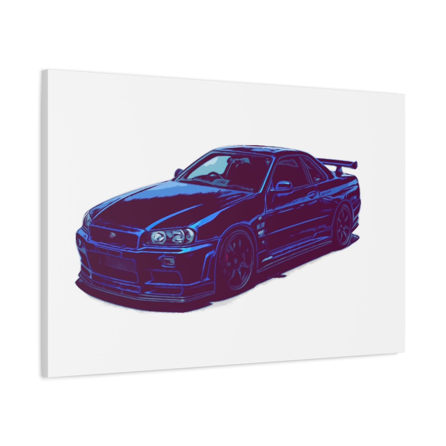 Midnight Boost – JDM Street Legend Comic Car Wall Art