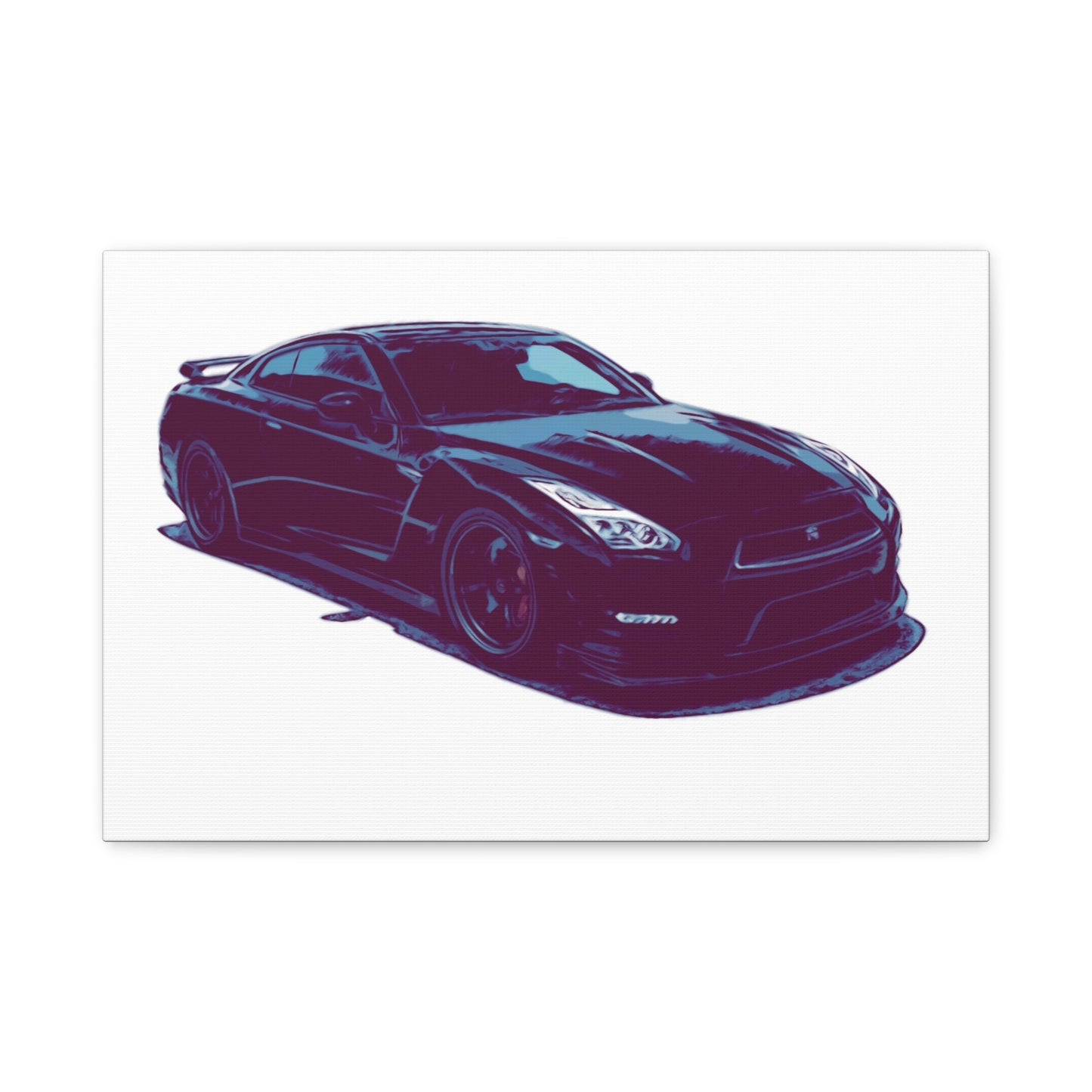 Torque After Dark – Street-Dominant Performance Coupe Comic Car Wall Art