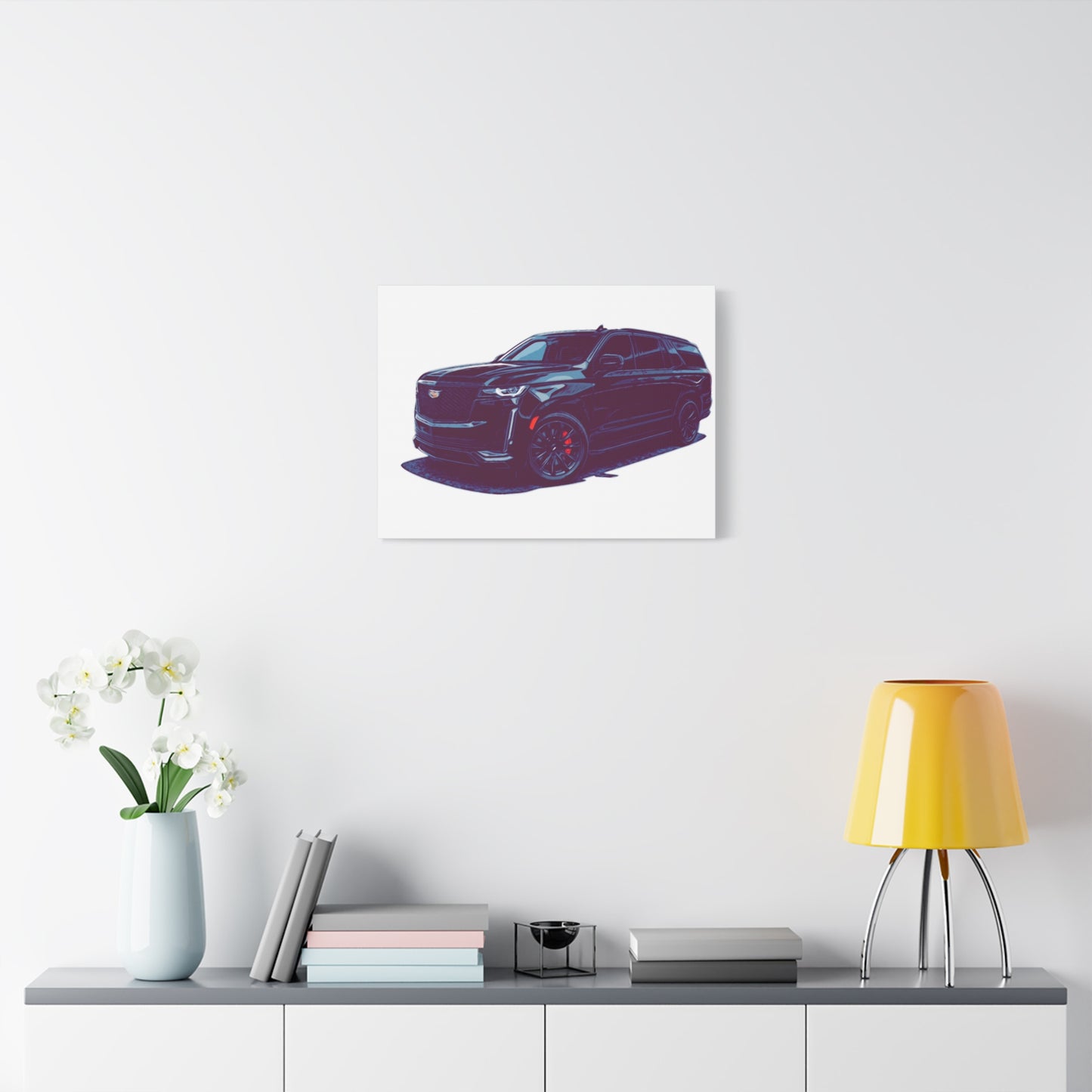 Obsidian Command – Modern Performance SUV Comic Wall Art