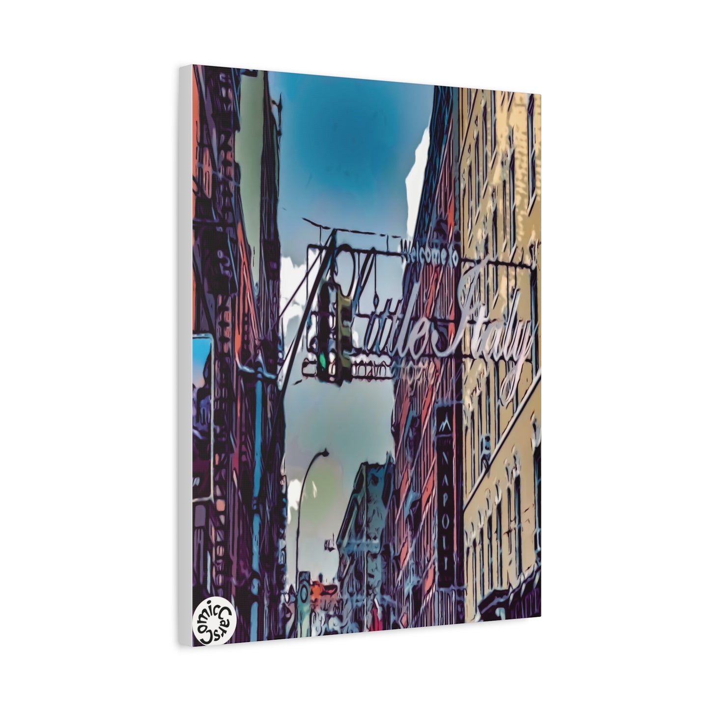 New York City Little Italy Matte Canvas Wall Art Urban Home Decor