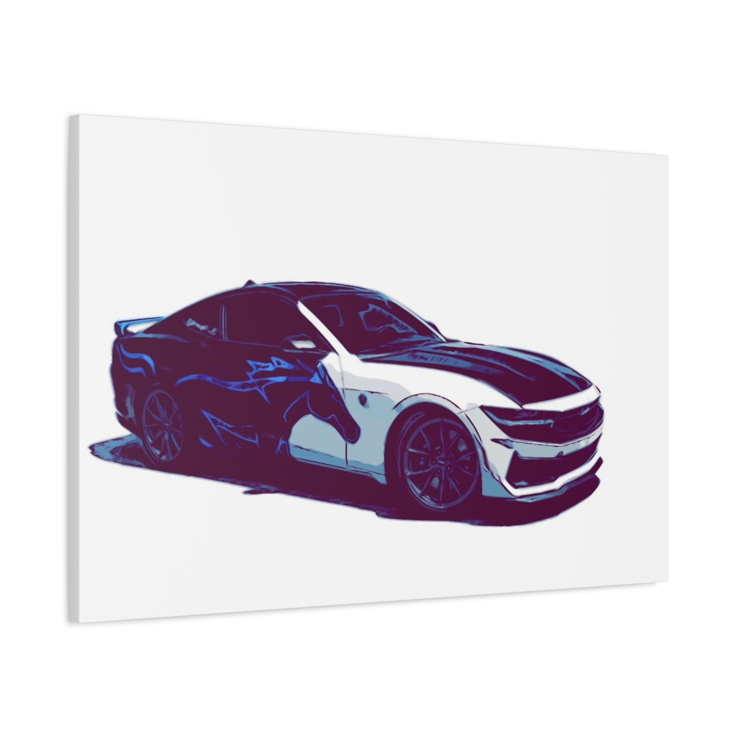 Splitstream Phantom Coupe – Two-Tone Performance Comic Car Wall Art