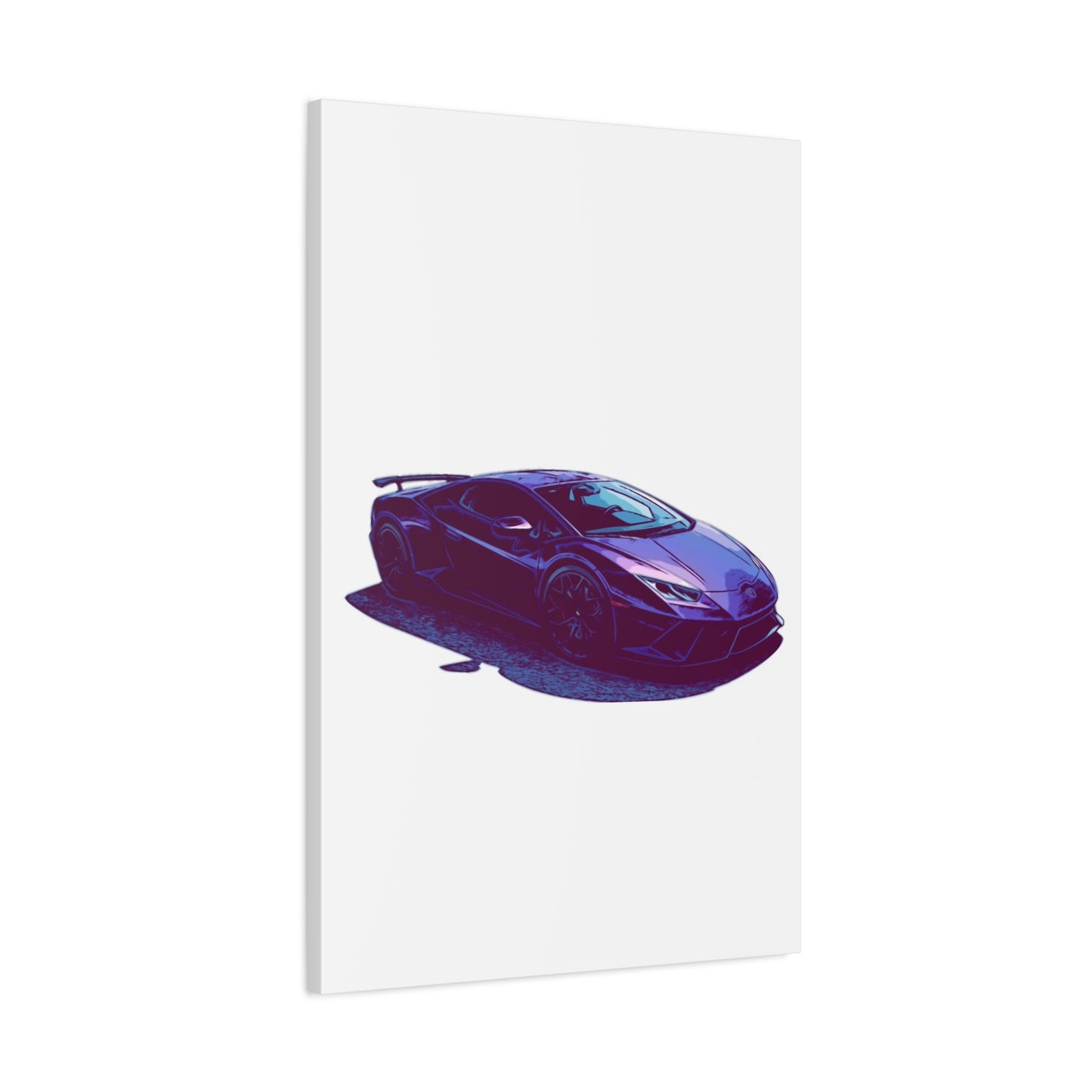 Obsidian Vector – Ultra-Low Exotic Performance Comic Car Wall Art