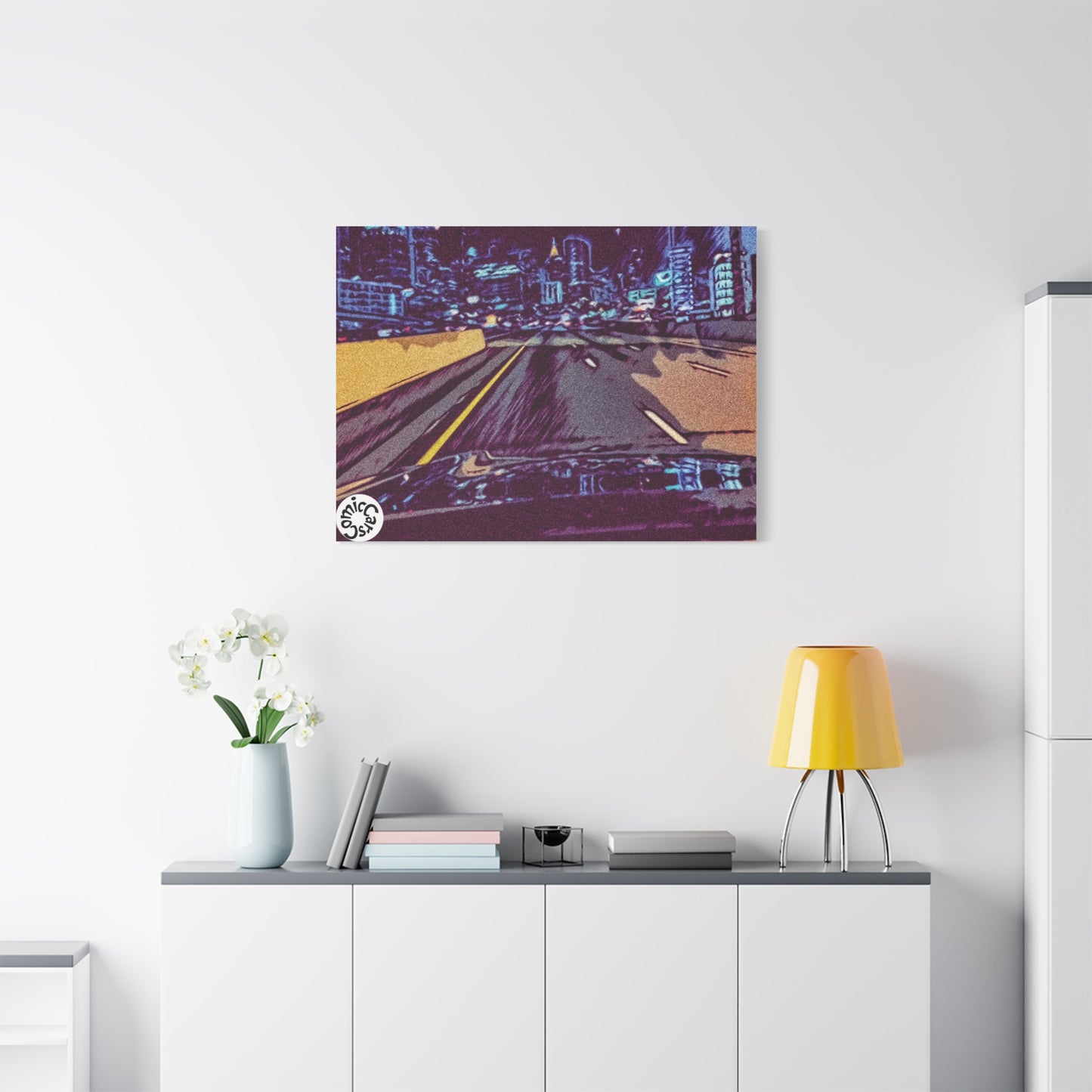 Atlanta Night Cruises, City, Matte Canvas Wall Art