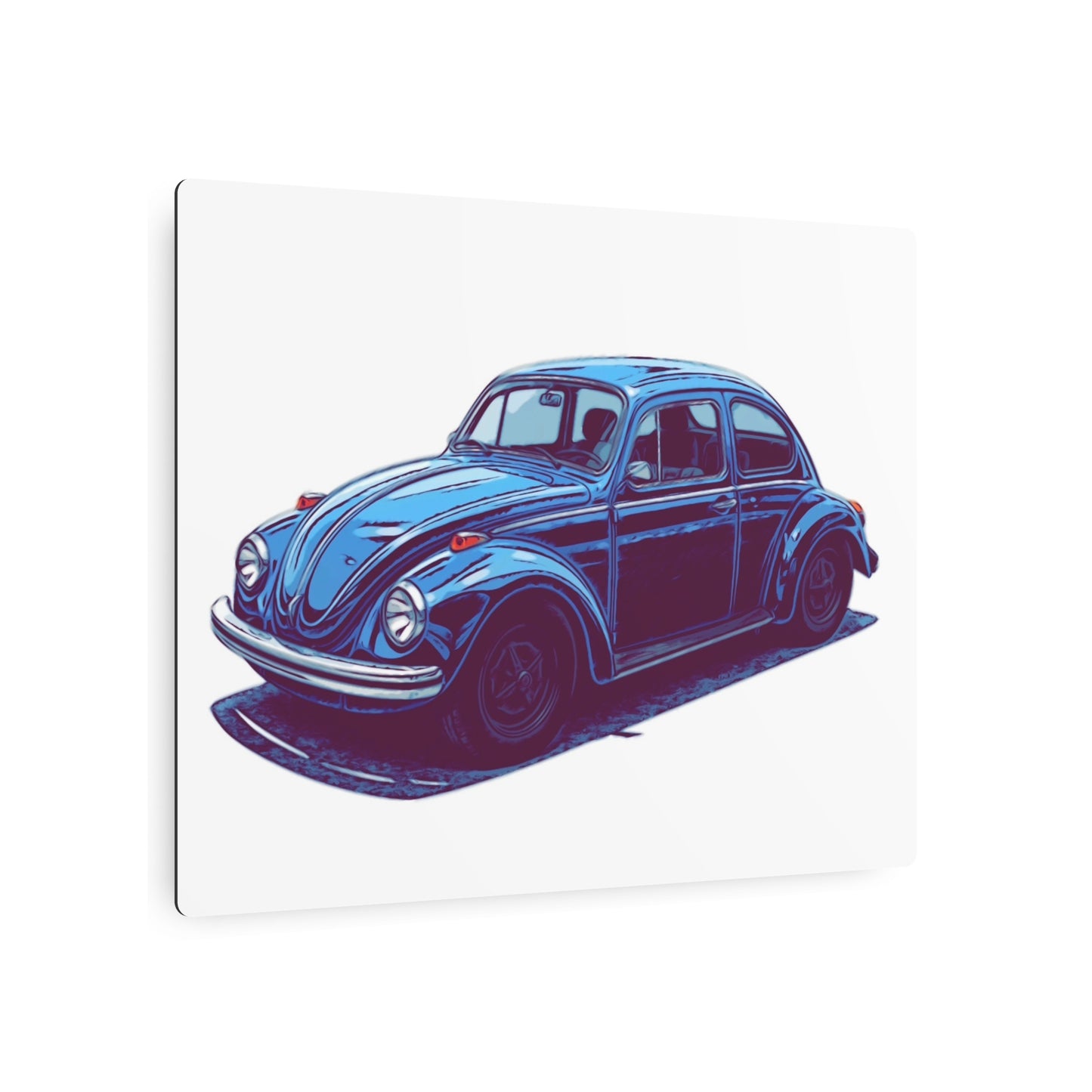 Blue Collar Classic – Vintage Air-Cooled Comic Car Wall Art