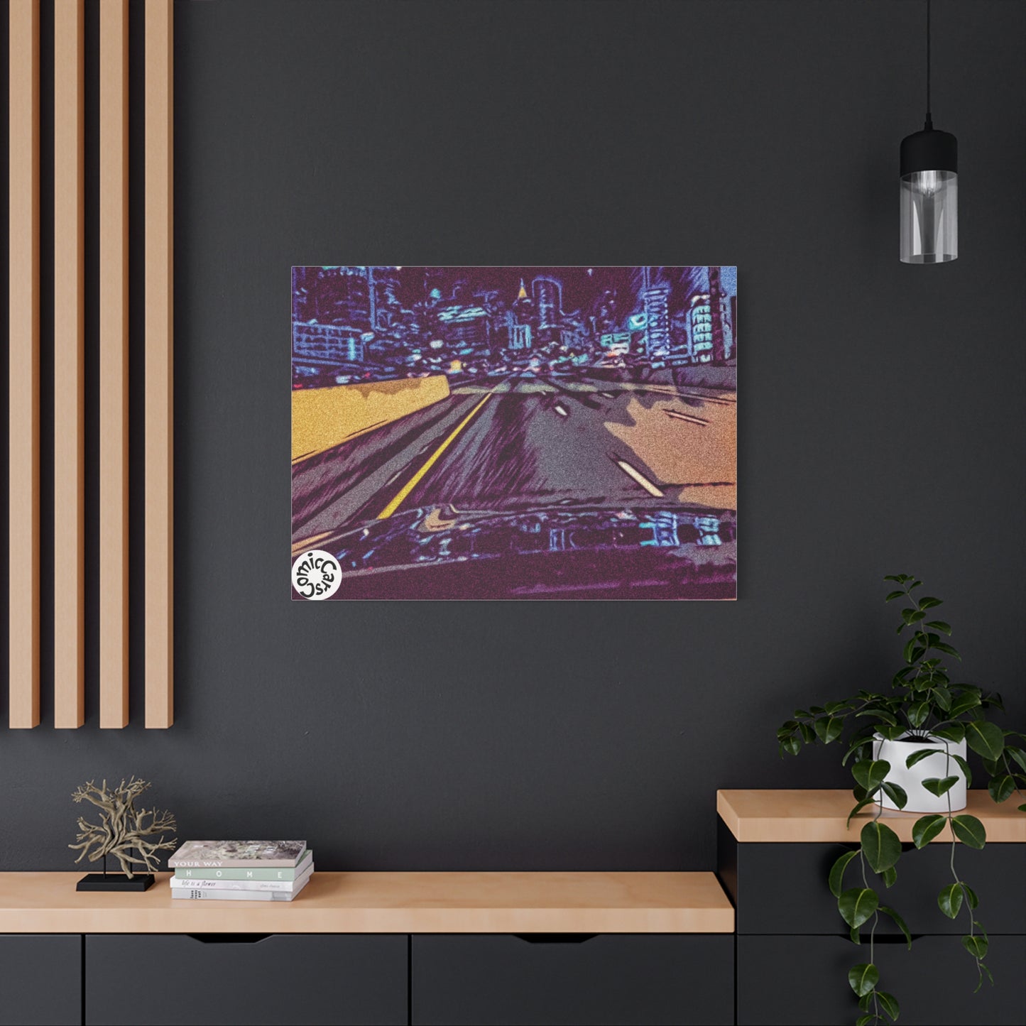 Atlanta Night Cruises, City, Matte Canvas Wall Art