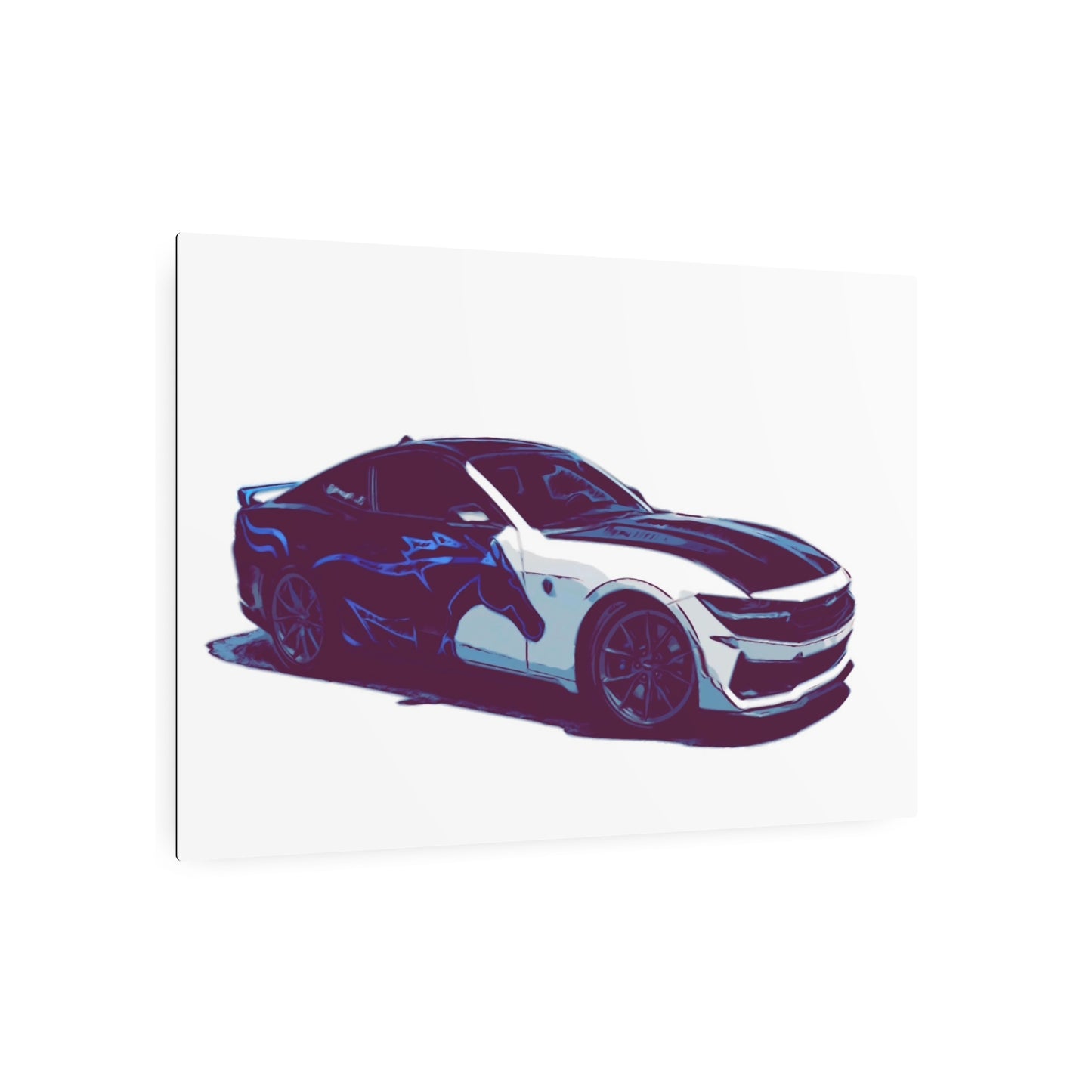 Splitstream Phantom Coupe – Two-Tone Performance Comic Car Wall Art