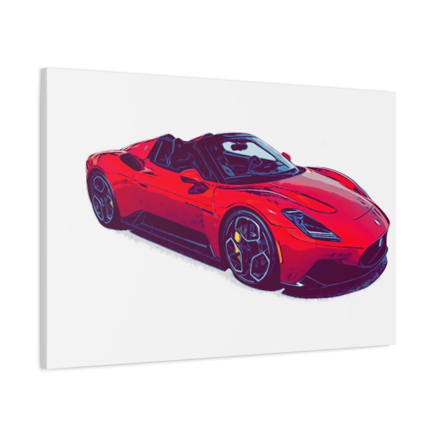 Scarlet Velocity – Modern Exotic Convertible Comic Wall Art