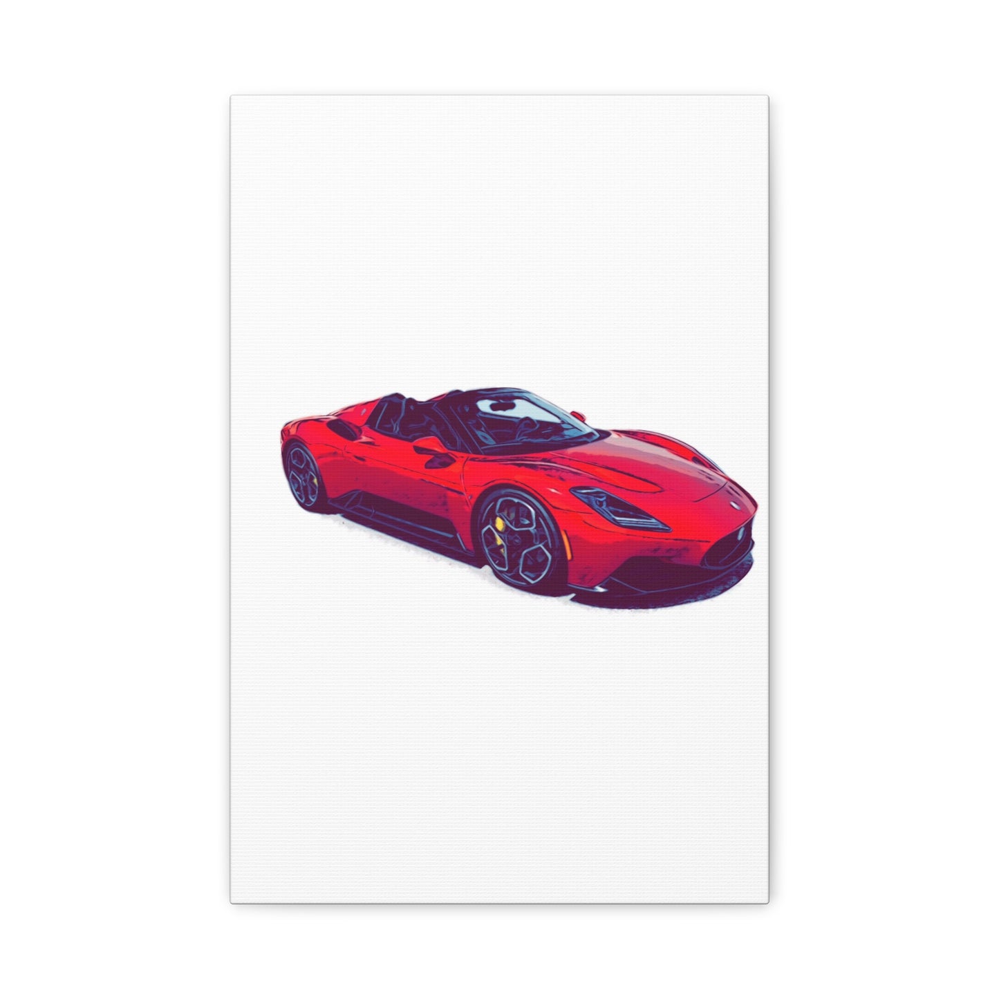 Scarlet Velocity – Modern Exotic Convertible Comic Wall Art