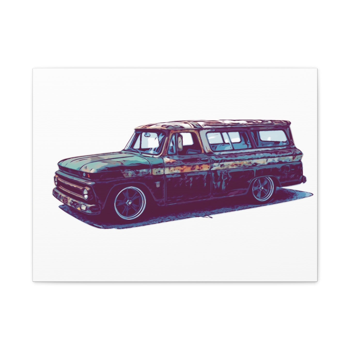 Rustline Voyager – Patina Classic Suburban Comic Wall Art